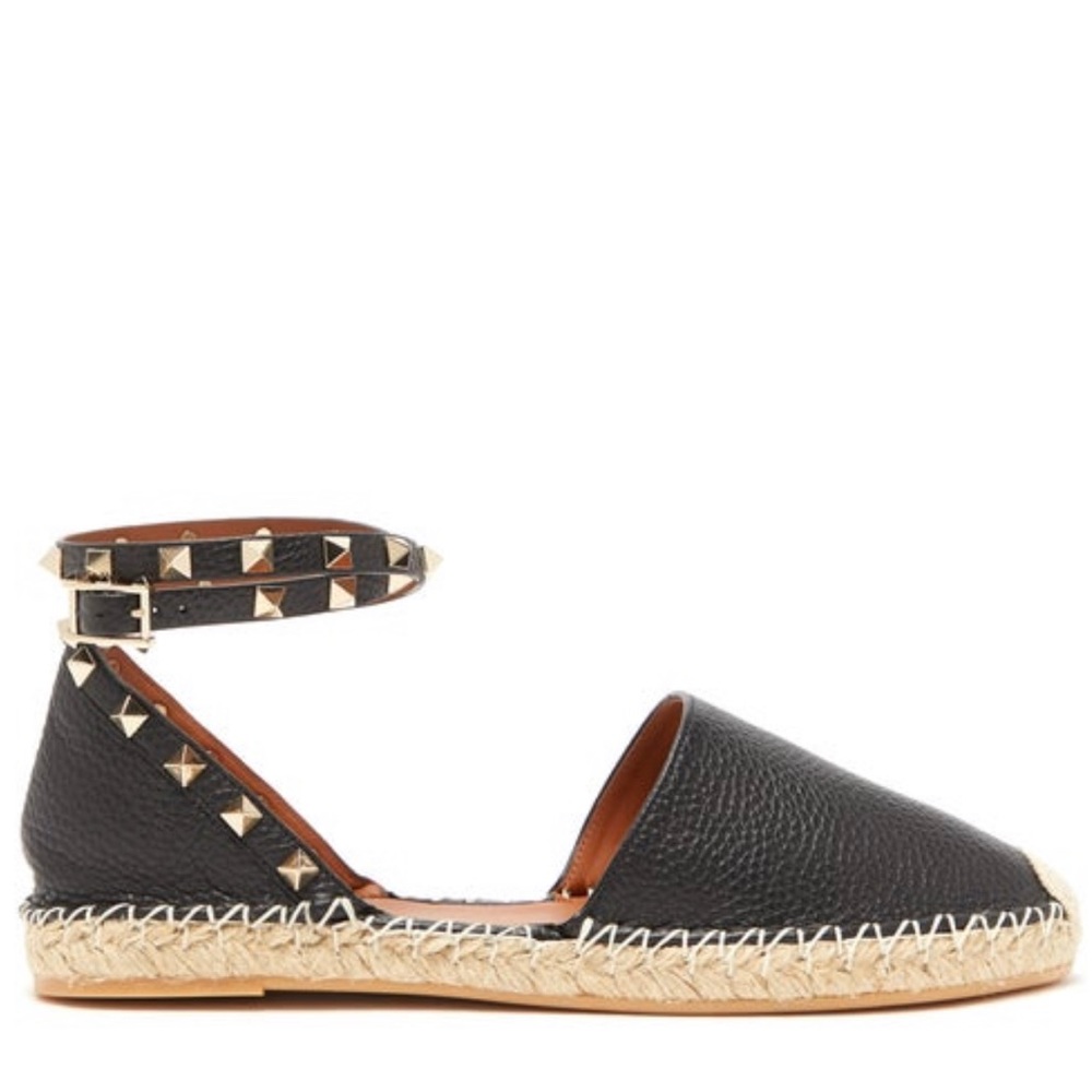 Valentino rock stud wrap around espadrilles
